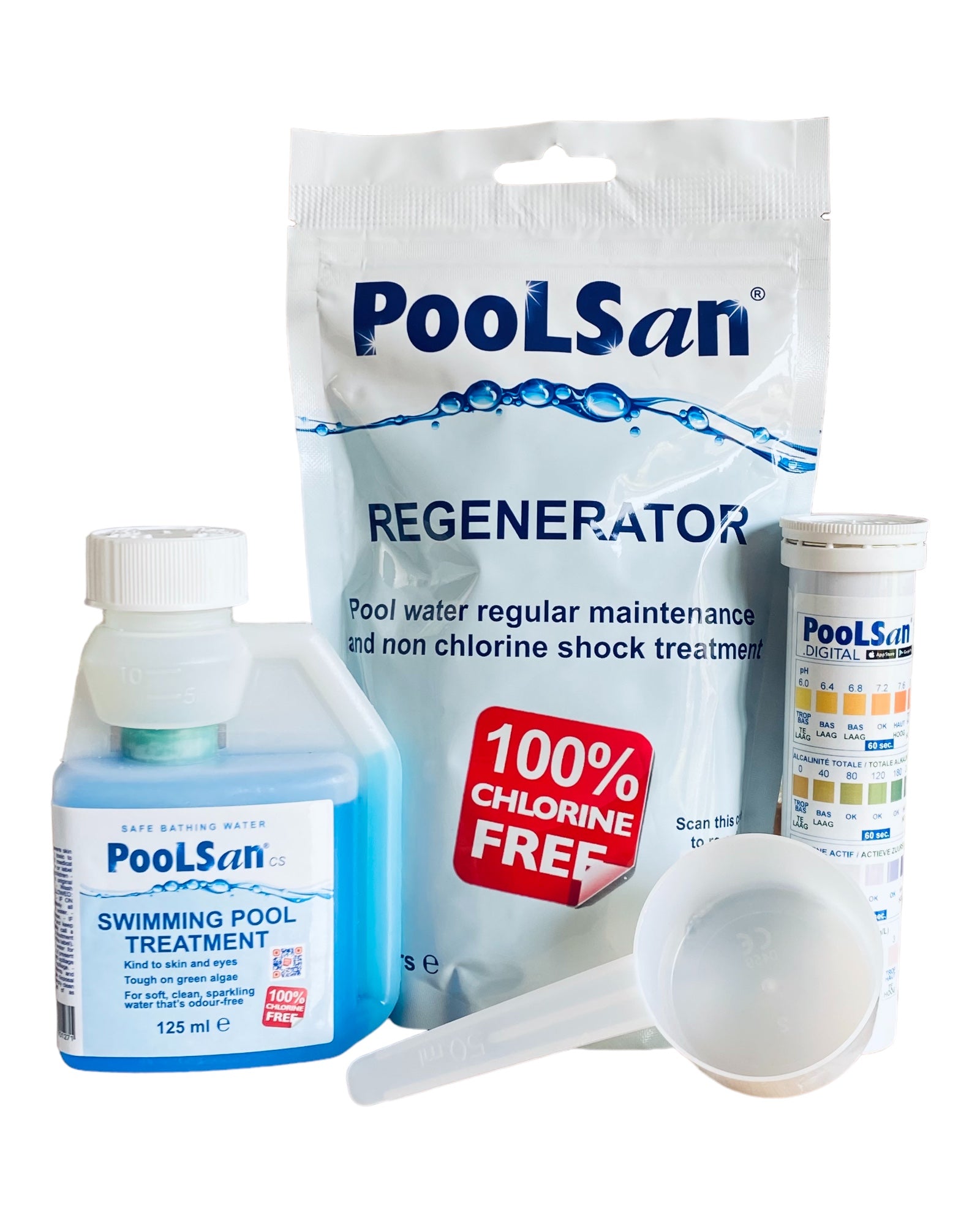 PoolSan Small Non Chlorine Chemical Maintenance kit for Above-ground Pools up to 10ft