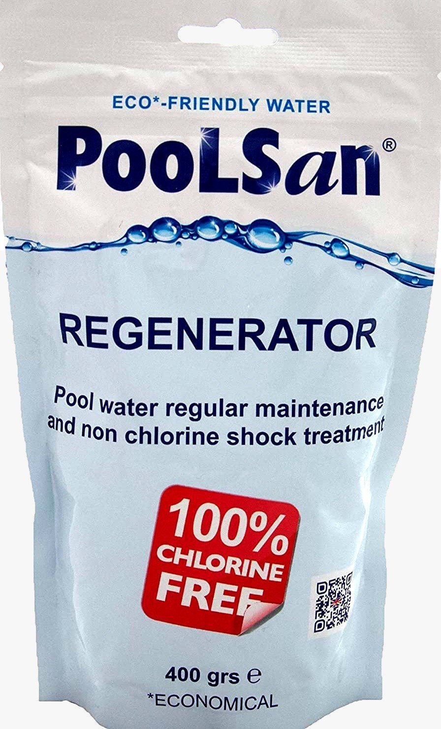 10kg PoolSan Regenerator Non Chlorine Shock, Active Oxygen Granules (25x400Gr sachets) - PoolSan Official UK Site