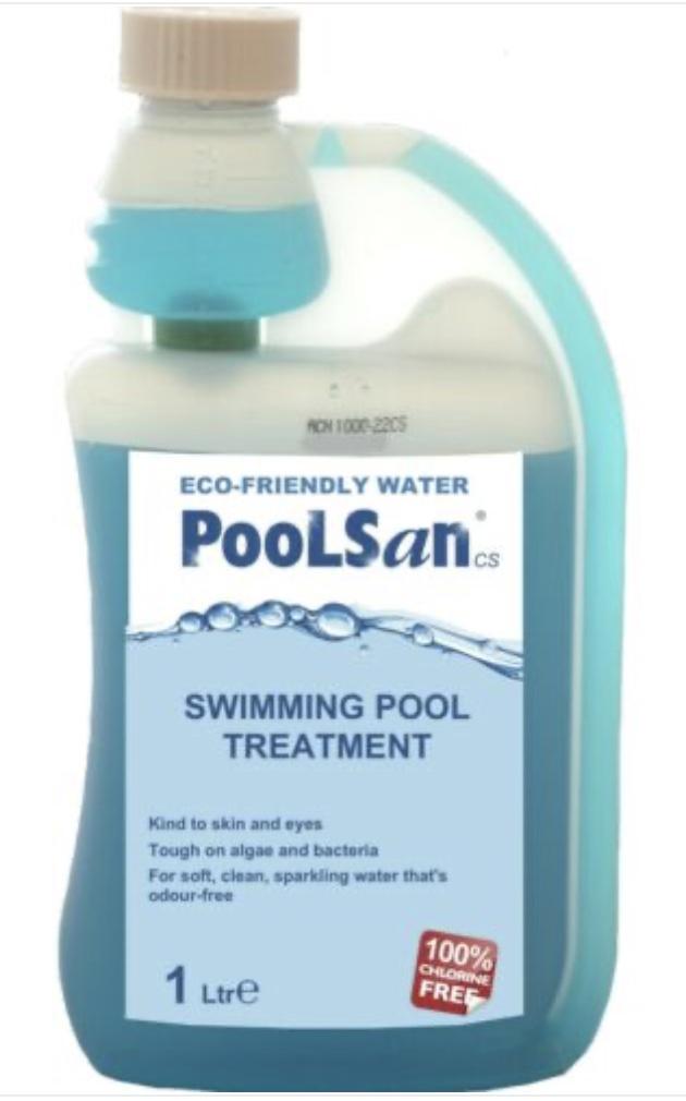 PoolSan CS Multi-Function Algaecide & Water Conditioner 1000mL - PoolSan Official UK Site
