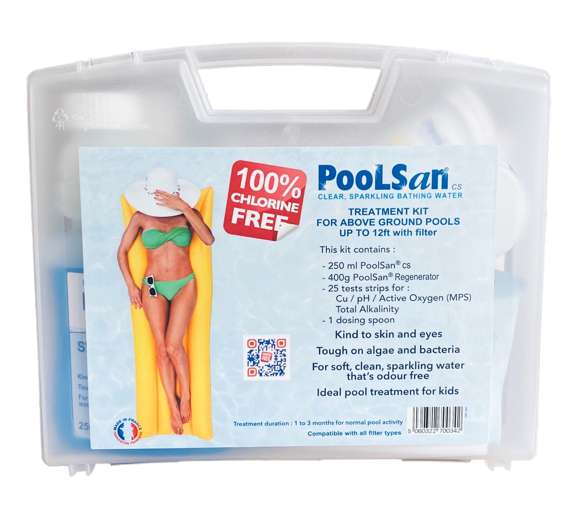 PoolSan Medium Non Chlorine Chemical Maintenance Kit for Above ground Pools up to 12 ft - PoolSan Official UK Site