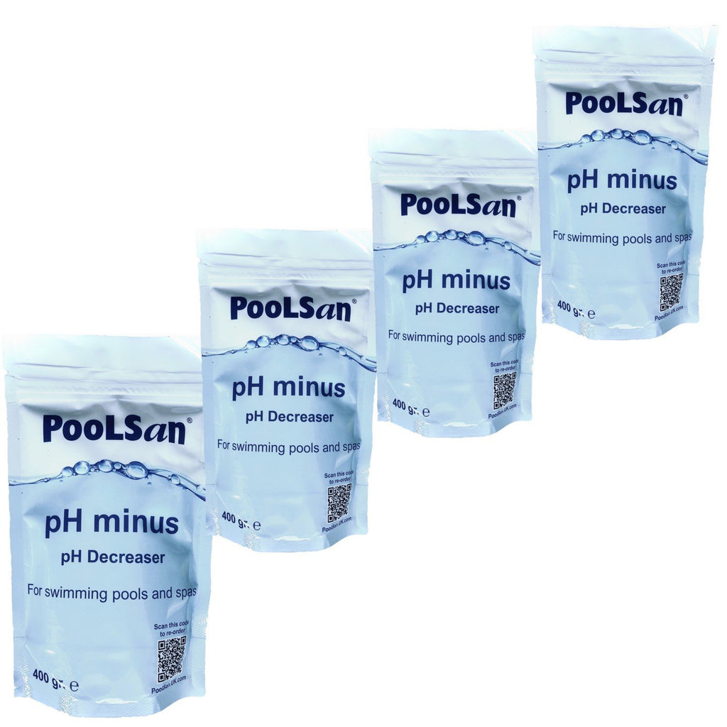 PoolSan pH Minus pH reducer and alkalinity reducer 1600gr for pools & hot tubs - PoolSan Official UK Site