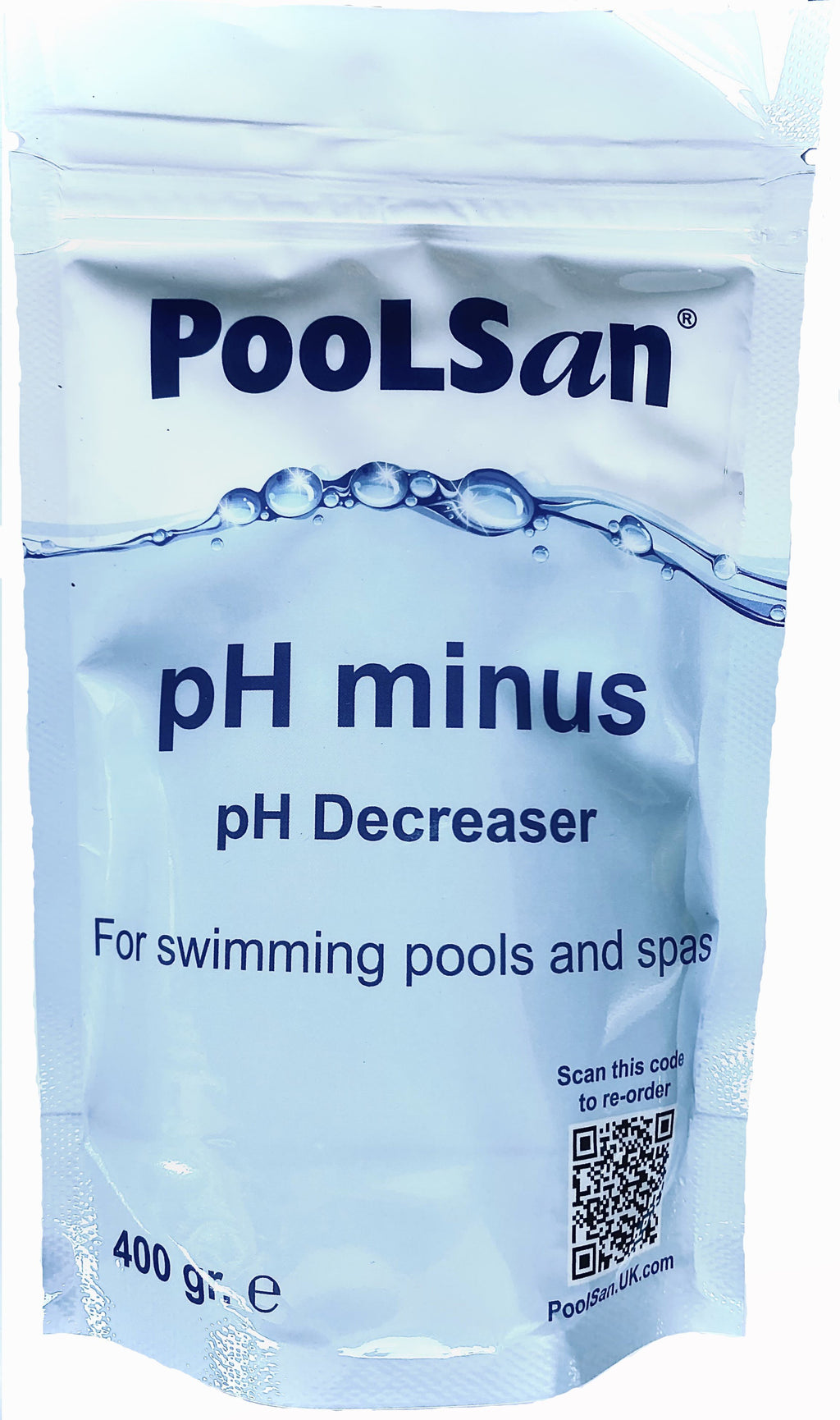 PoolSan pH Minus pH reducer and alkalinity reducer 400gr for pools & hot tubs - PoolSan Official UK Site